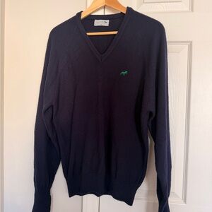 Men's Vintage Navy V-Neck Sweater